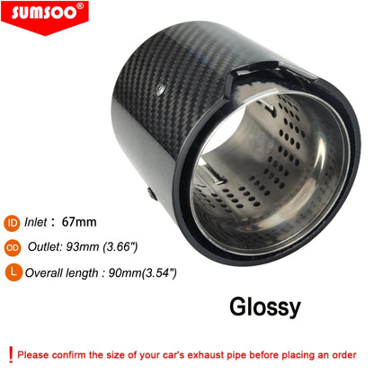 1PCS Carbon Fiber Exhaust Tip passend für BMW M2 M3 M4 M135i M235i M140i M240i M335i M340i M435i