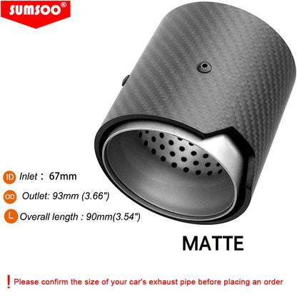 1PCS Carbon Fiber Exhaust Tip passend für BMW M2 M3 M4 M135i M235i M140i M240i M335i M340i M435i