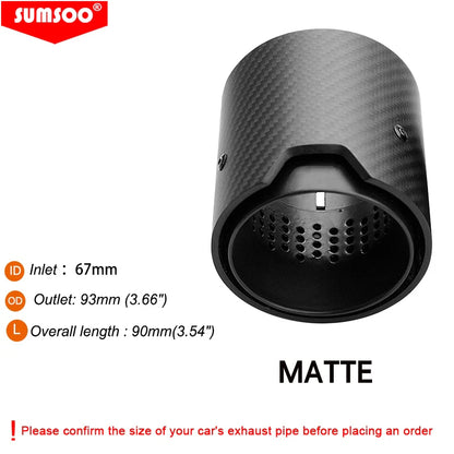 1PCS Carbon Fiber Exhaust Tip passend für BMW M2 M3 M4 M135i M235i M140i M240i M335i M340i M435i
