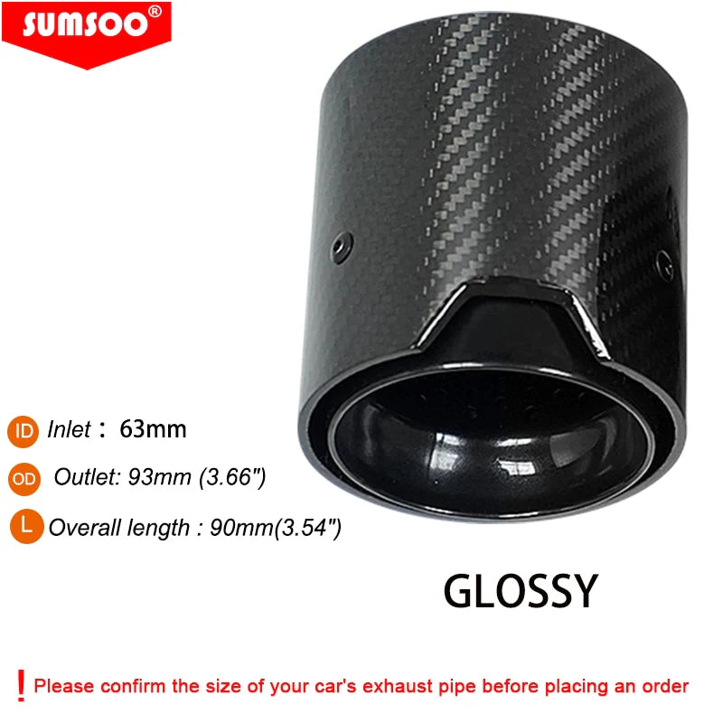 1PCS Carbon Fiber Exhaust Tip passend für BMW M2 M3 M4 M135i M235i M140i M240i M335i M340i M435i