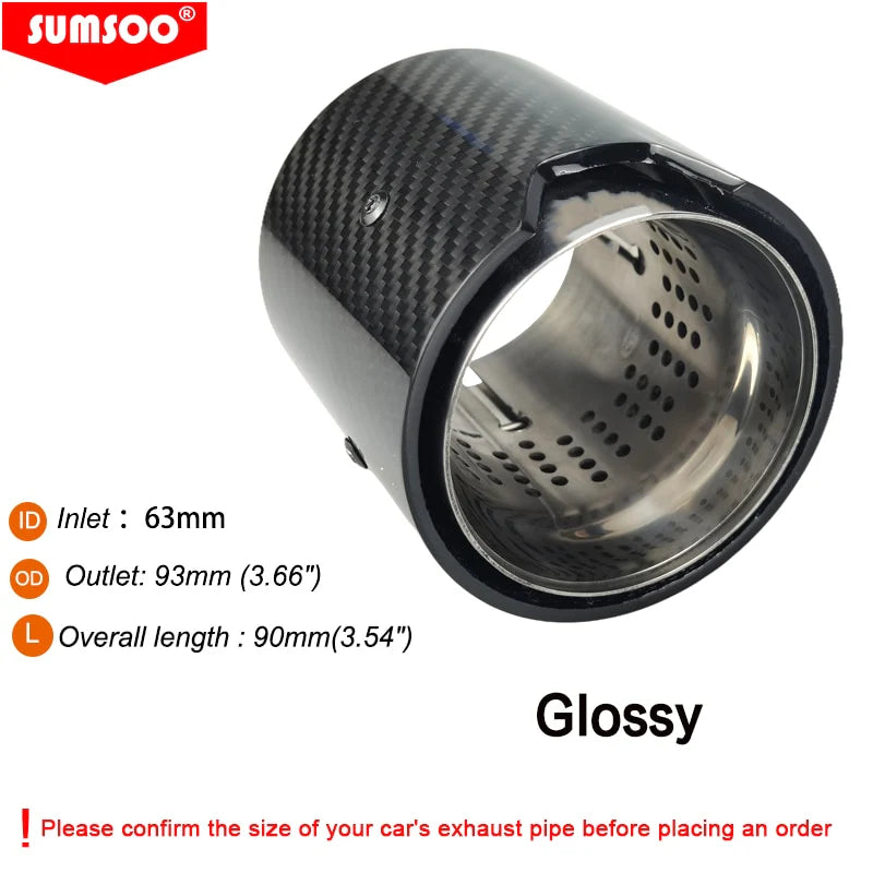 1PCS Carbon Fiber Exhaust Tip passend für BMW M2 M3 M4 M135i M235i M140i M240i M335i M340i M435i