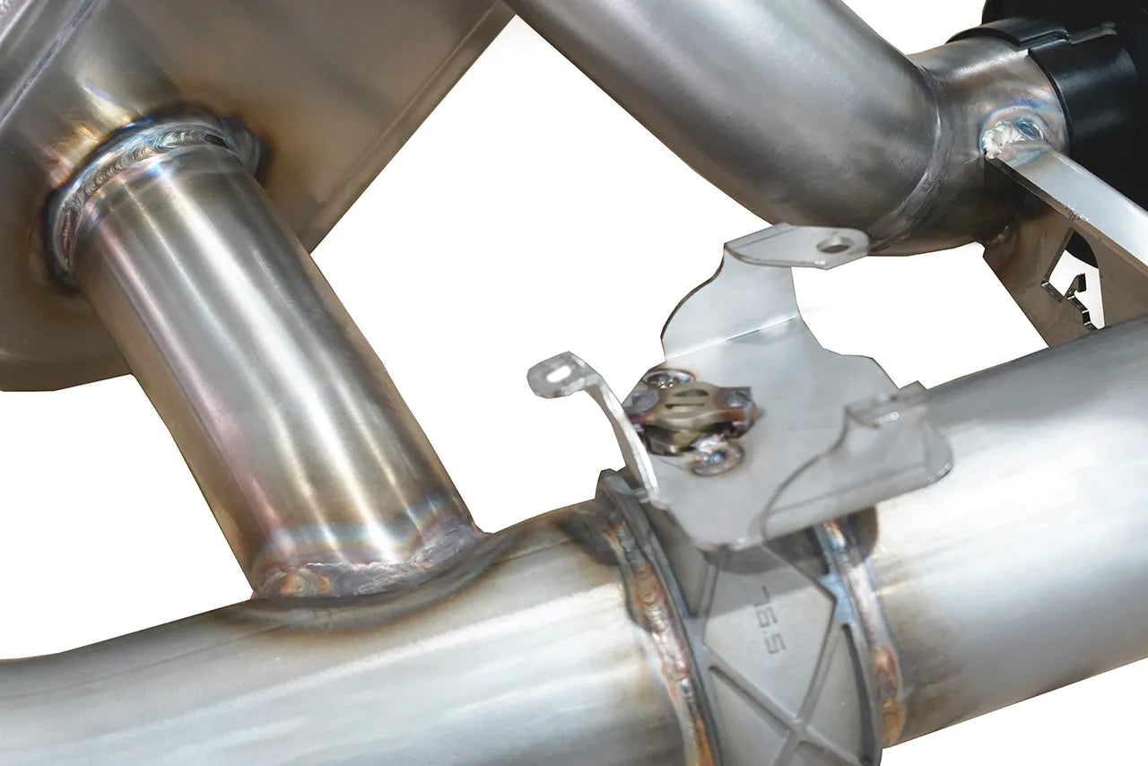 Aulitzky Exhaust | ECE Abgasanlage 3" (76mm) ab OPF mit Klappensteuerung | passend für BMW M2 (G87) S58