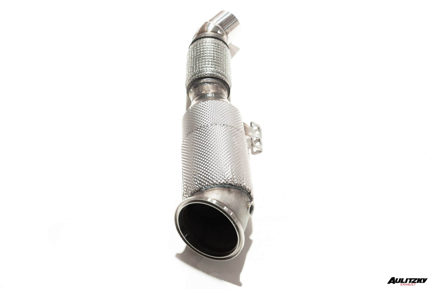 Aulitzky Exhaust | ECE Downpipe 3,54" (90mm) mit Sport-Kat | passend für BMW M140i/M240i inkl. xDrive nonOPF (F20/F21/F22) 340PS B58