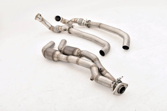 Aulitzky Exhaust | Downpipe 2,76" (70mm) mit 2x Sport-Kat | passend für BMW 1er M (E82) 340PS N54