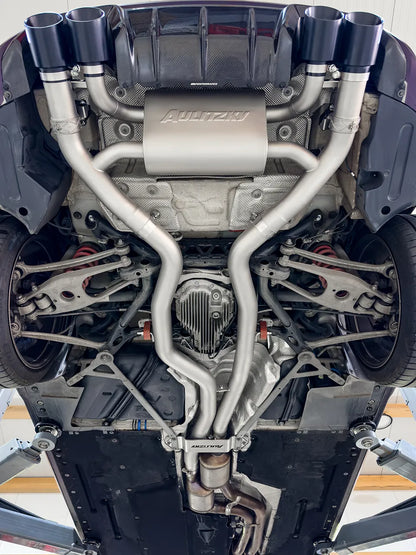 Aulitzky Exhaust | ECE Klappenabgasanlage 3" (76mm) ab OPF | passend für BMW M2 Competition/CS (F87) S55