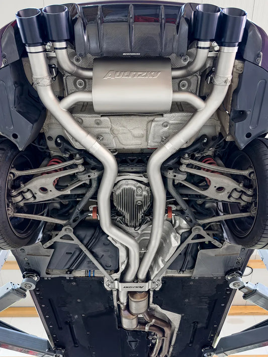 Aulitzky Exhaust | ECE Klappenabgasanlage 3" (76mm) ab OPF | passend für BMW M2 Competition/CS (F87) S55