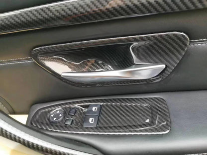 Carbon Fiber Door Opener Trim passend für BMW F80 F82 F30 F31 F32 F33 F34 F20 F22