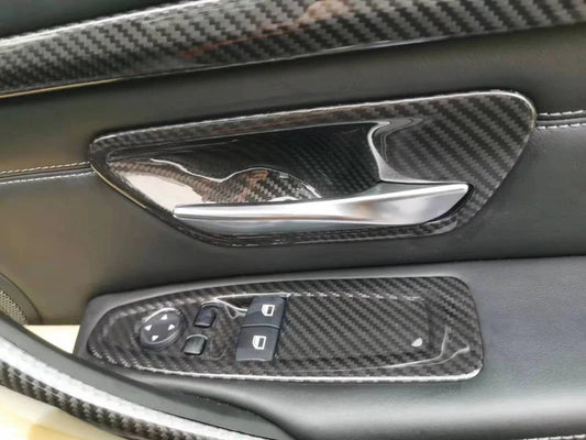 Carbon Fiber Door Opener Trim passend für BMW F80 F82 F30 F31 F32 F33 F34 F20 F22