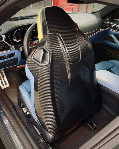 Carbon Fiber Seat Back Cover passend für BMW G87 M2 G80 M3 G82 M4