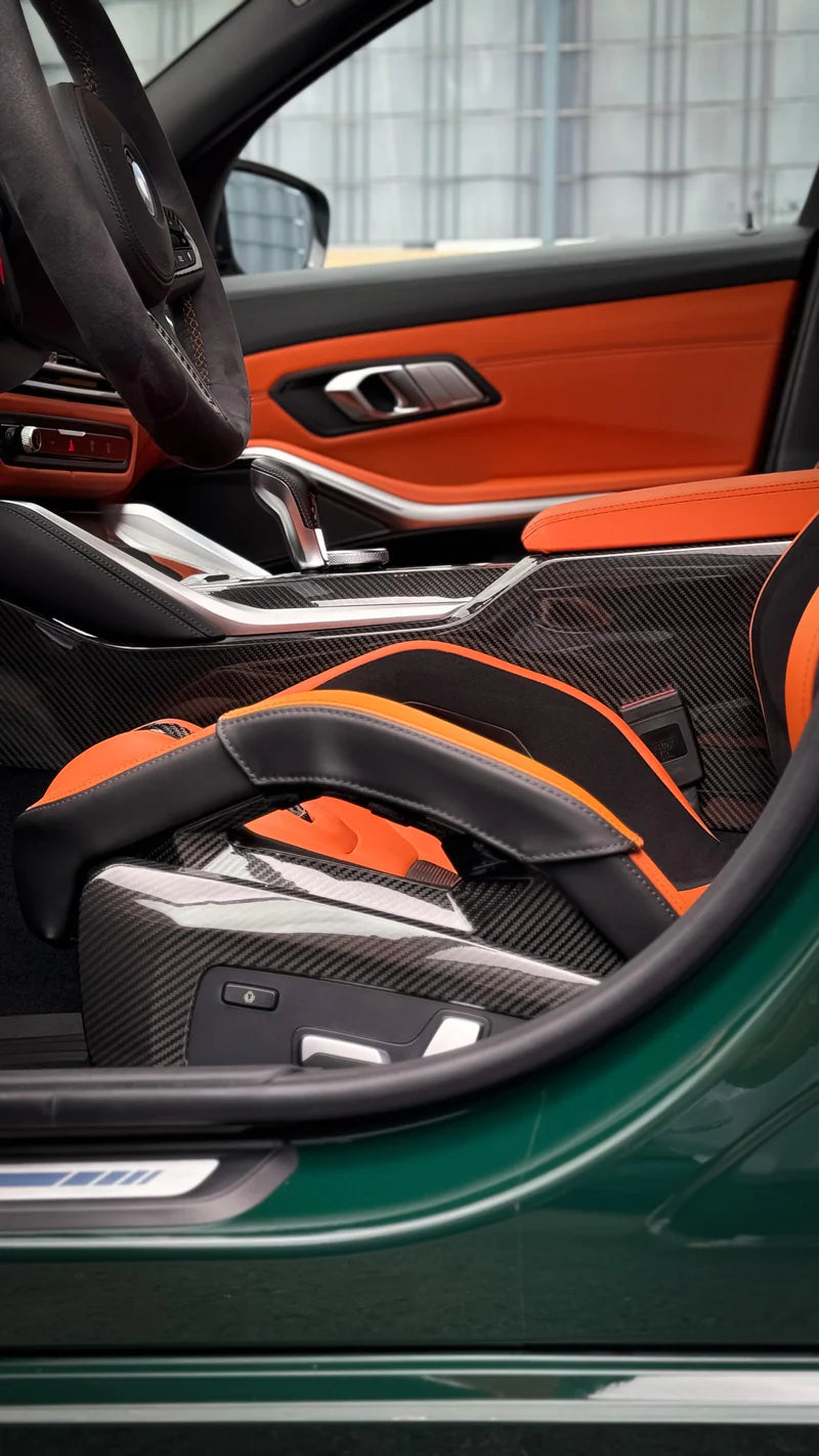 Carbon Fiber Seat Side Cover passend für BMW M G87 M3 G80 G81 M4 G82 G83