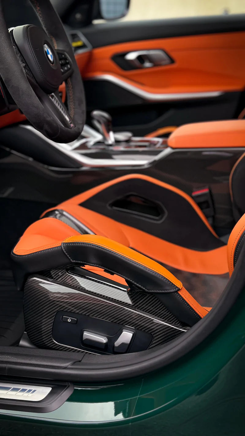 Carbon Fiber Seat Side Cover passend für BMW M G87 M3 G80 G81 M4 G82 G83