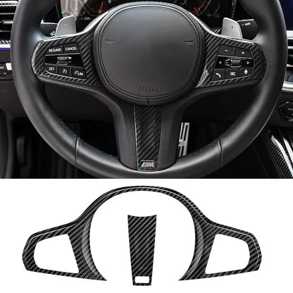 Carbon Fiber Steering Wheel Cover passend für BMW G Series