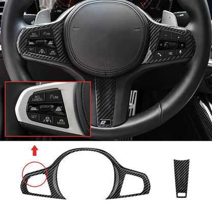 Carbon Fiber Steering Wheel Cover passend für BMW G Series