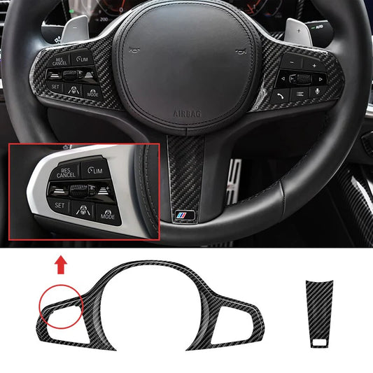 Carbon Fiber Steering Wheel Cover passend für BMW G Series
