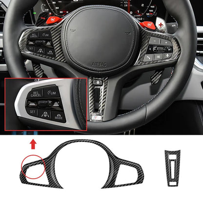 Carbon Fiber Steering Wheel Cover passend für BMW G Series