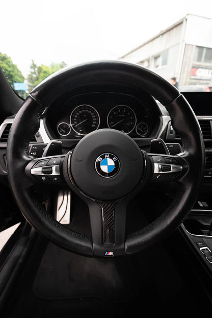 Carbon Fiber Steering Wheel Trim passend für BMW F Series M Sport