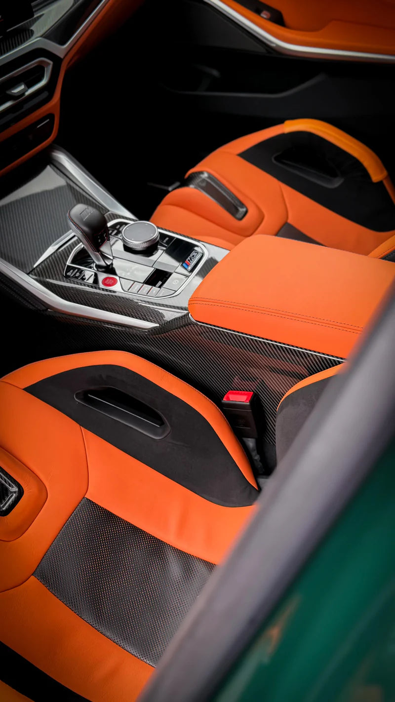 Carbon Fiber lnterior Center Console passend für BMW G20 G42 G22 G80 G82 G87