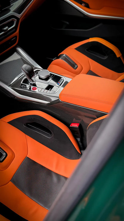 Carbon Fiber lnterior Center Console passend für BMW G20 G42 G22 G80 G82 G87