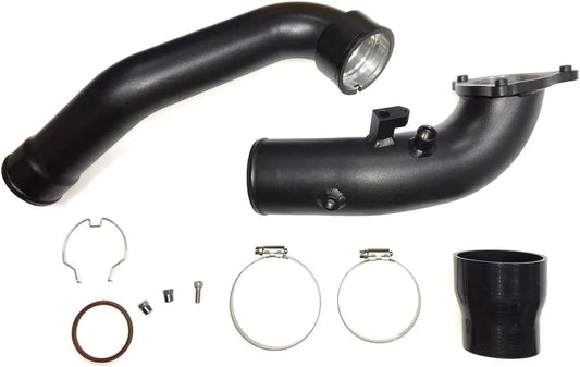 Charge Pipe Aluminium schwarz | passend für BMW M140i/M240i/340i/440i/540i/640i740i/M40i (F-Serie) B58 | Aulitzky Tuning