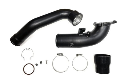 Charge Pipe Aluminium schwarz | passend für BMW M140i/M240i/340i/440i/540i/640i/740i/M40i (F-Serie) B58 | Aulitzky Tuning