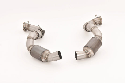 Aulitzky Exhaust | Downpipe 3" (76mm) mit Sport-Kat | passend für BMW M5 (F90) 600PS S63 | Motorsportartikel