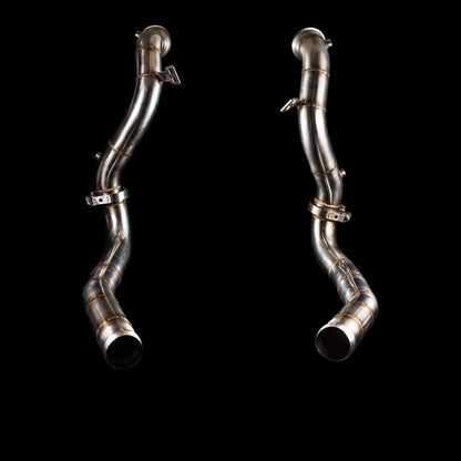 Downpipes 3,5" (89mm) Catless | passend für Mercedes-Benz AMG GT/GTS/GTC/GTR (C190/R190) | Blackboost