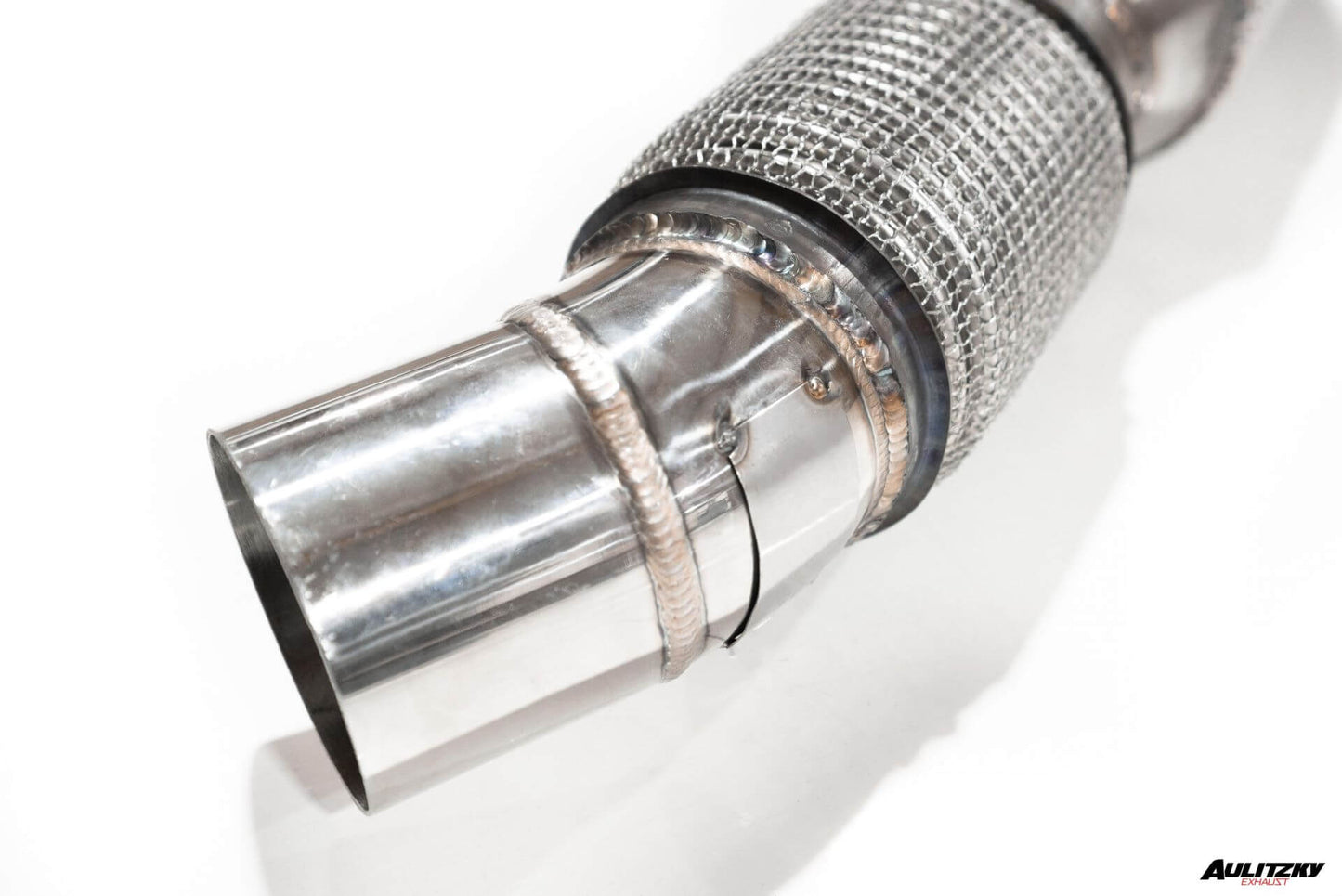 Aulitzky Exhaust | ECE Downpipe 3,54" (90mm) mit Sport-Kat | passend für BMW 340i/440i nonOPF (F30/F31/F32/F33/F36) B58