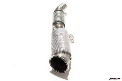 Aulitzky Exhaust | ECE Downpipe 3,54" (90mm) mit Sport-Kat | passend für BMW 340i/440i nonOPF (F30/F31/F32/F33/F36) B58