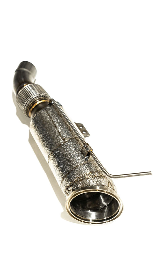 Aulitzky Exhaust | ECE Downpipe mit Sport-Kat | passend für BMW 340i/440i OPF (F30/F31/F32/F33/F36) B58