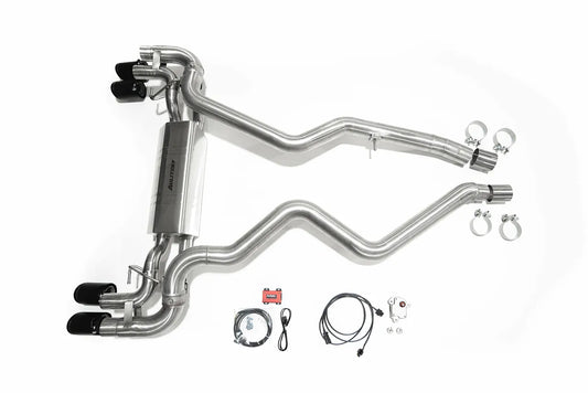 Aulitzky Exhaust | ECE Endschalldämpfer mit Klappensteuerung | passend für BMW M340i/M440i xDrive OPF (G20/G21/G22/G23) B58