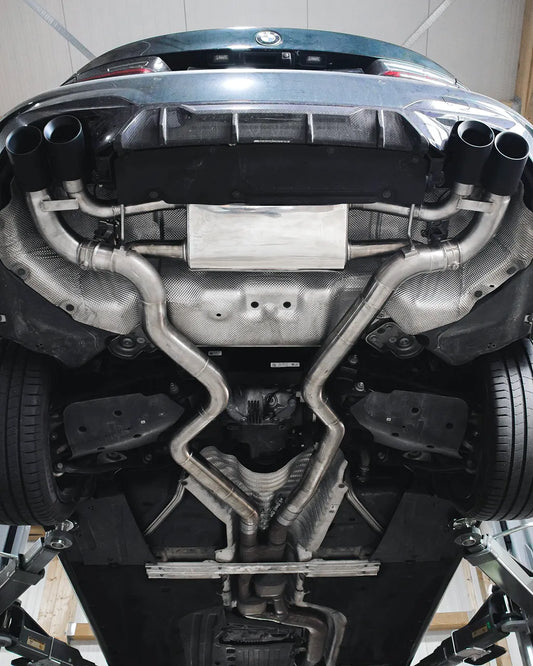 Aulitzky Exhaust | ECE Endschalldämpfer mit Klappensteuerung | passend für BMW M340i/M440i xDrive OPF (G20/G21/G22/G23) B58