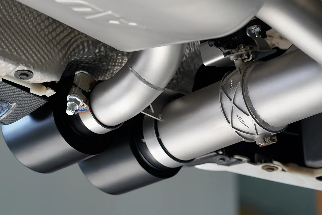 Aulitzky Exhaust | ECE Klappenabgasanlage 3" (76mm) ab Kat/OPF | passend für BMW M3/M4 inkl. Competition/CS (F80/F82/F83) S55