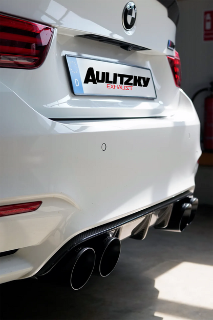 Aulitzky Exhaust | ECE Klappenabgasanlage 3" (76mm) ab Kat/OPF | passend für BMW M3/M4 inkl. Competition/CS (F80/F82/F83) S55