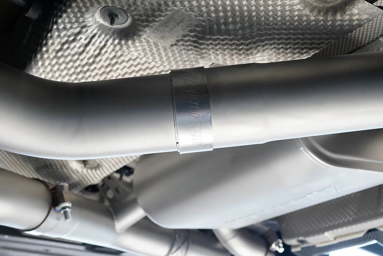Aulitzky Exhaust | ECE Klappenabgasanlage 3" (76mm) ab Kat/OPF | passend für BMW M3/M4 inkl. Competition/CS (F80/F82/F83) S55