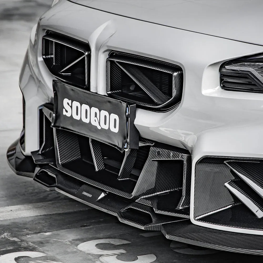Frontgrill SOOQOO Carbon | passend für BMW M2 (G87) S58 | Aulitzky Tuning