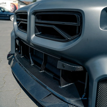 Frontgrill SOOQOO V-Style Carbon | passend für BMW M2 (G87) S58 | Aulitzky Tuning