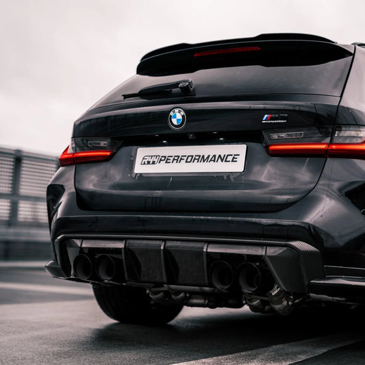Heckdiffusor Einsatz Carbon | passend für BMW M3/M4 inkl. Competition (G80/G81/G82/G83) | Aulitzky Tuning