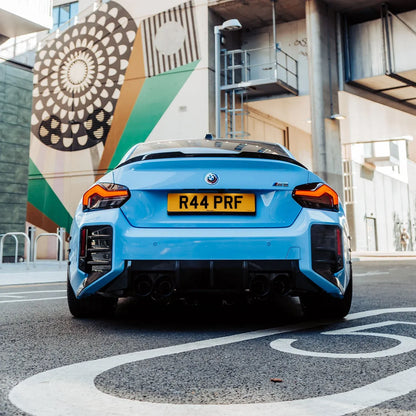 Heckstoßstangen-Einsätze Carbon | passend für BMW M2 (G87) S58 | Aulitzky Tuning