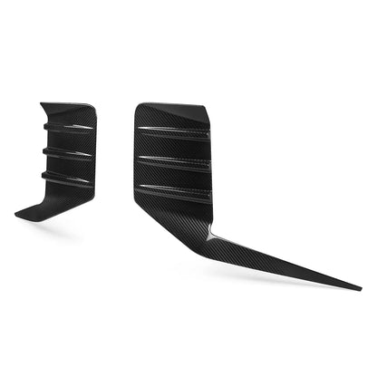 Heckstoßstangen-Einsätze Carbon | passend für BMW M2 (G87) S58 | Aulitzky Tuning