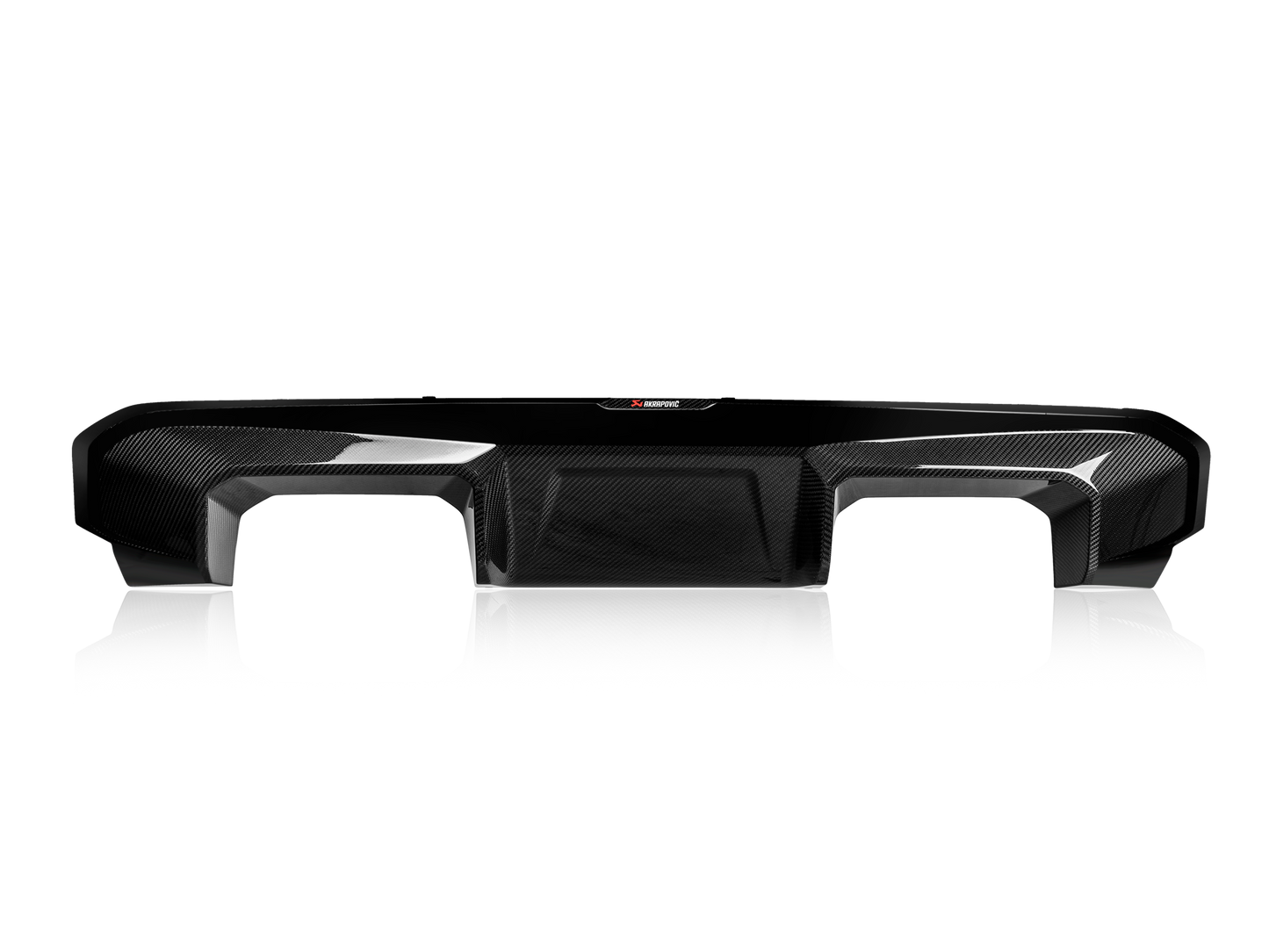 Akrapovič Rear Carbon Fibre Diffuser - High Gloss Black - BMW M3, M4