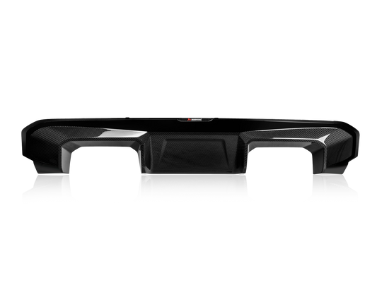 Akrapovič Rear Carbon Fibre Diffuser - High Gloss Black - BMW M3, M4