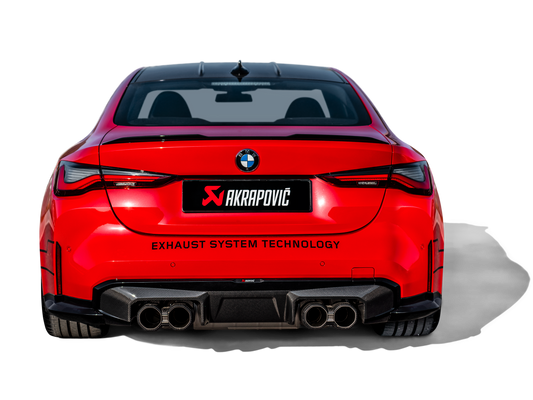 Akrapovič Rear Carbon Fibre Diffuser - High Gloss Black - BMW M3, M4
