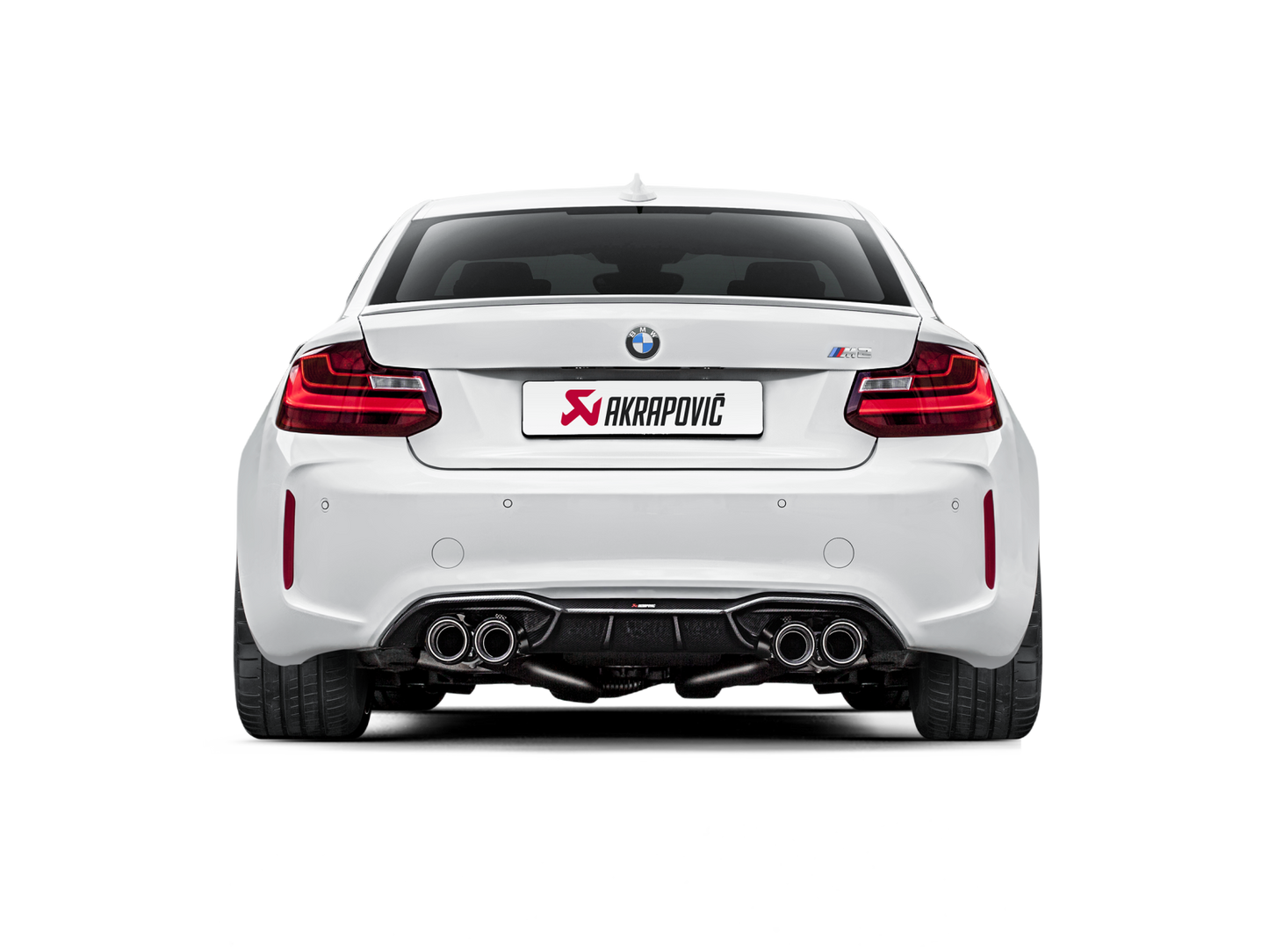 Akrapovič Rear Carbon Fibre Diffuser - High Gloss BMW M2